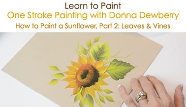 How to Paint a Sunflower, Pt. 2: Leaves and Vines